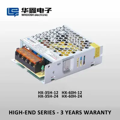 dc24V 2.5A 60W Slim Power Supply AC100-240V SMPS Kwa Ukanda wa LED 104*82*36mm