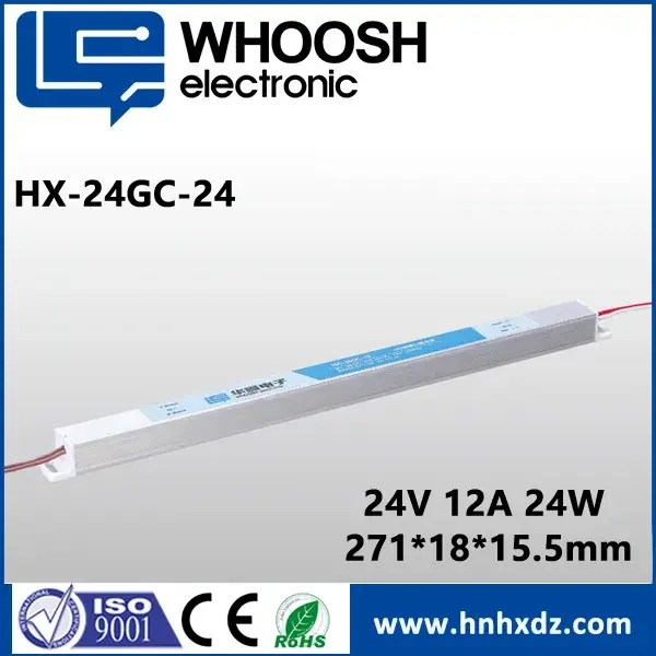 IP40 dc24V1A Ultra Slim LED Driver yenye udhamini wa miaka 3