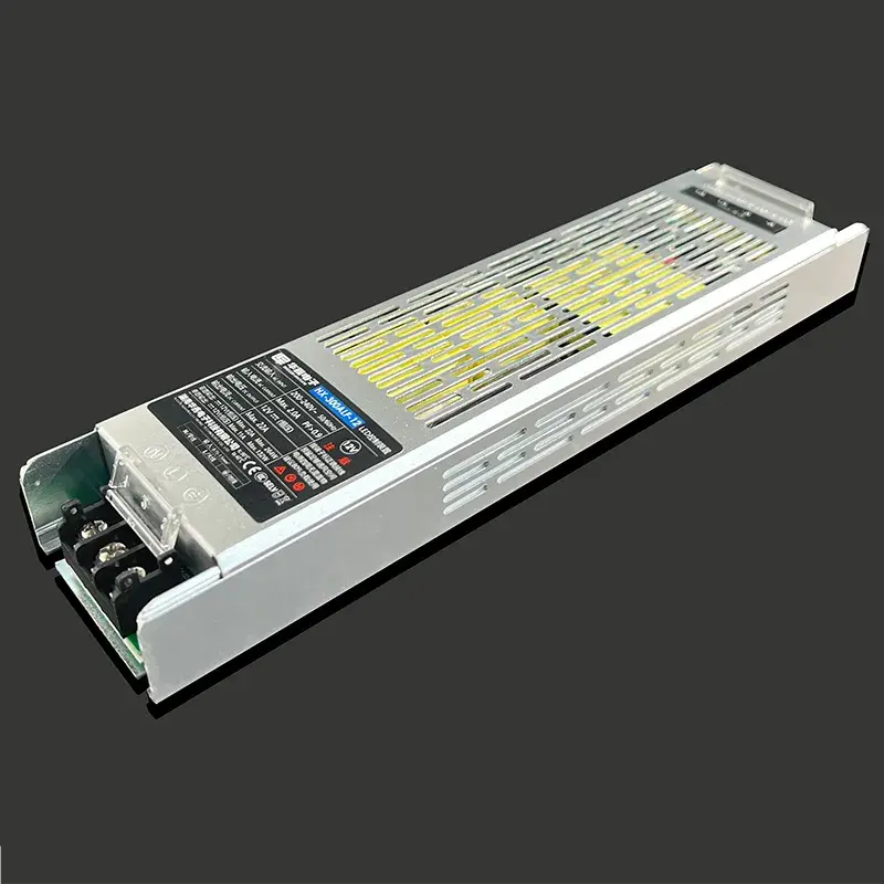 PF&gt;0.97 DC24V 12.5A 300W Slim Power Supply CE kwa ajili ya taa za LED